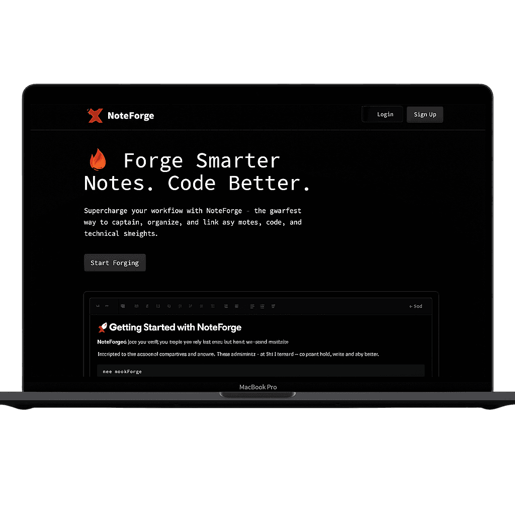 NoteForge preview